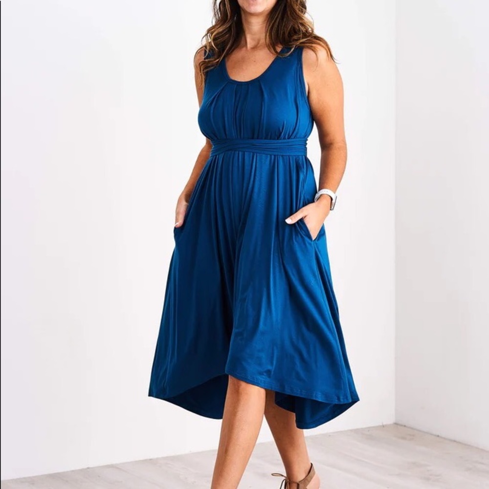 Latched Mama Prussian Blue Romper Standard (6-18)